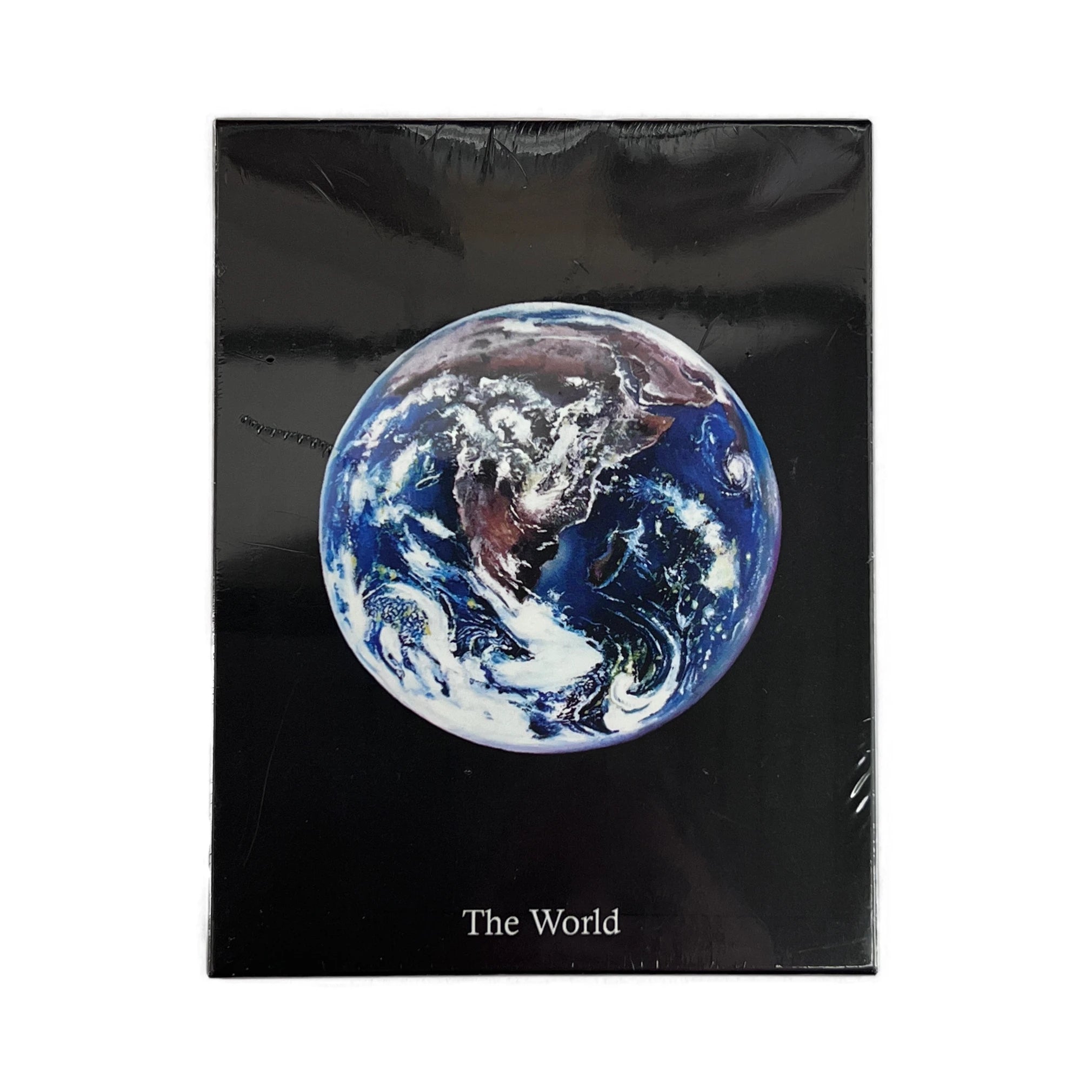 Acestral path tarot black box with image of earth from space 