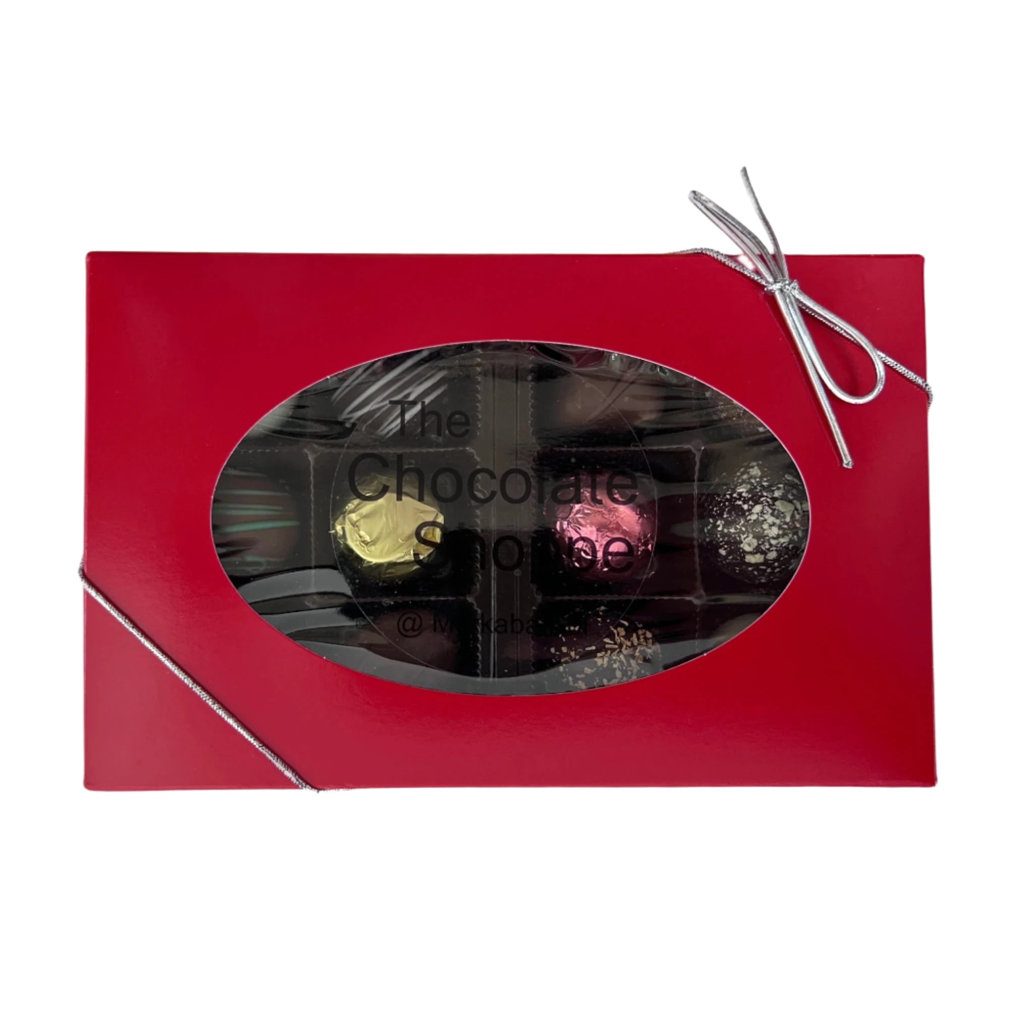 box of chocolates mix sm red box with transparent window 