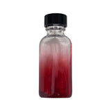 sm glass bottle red with plastic cap 